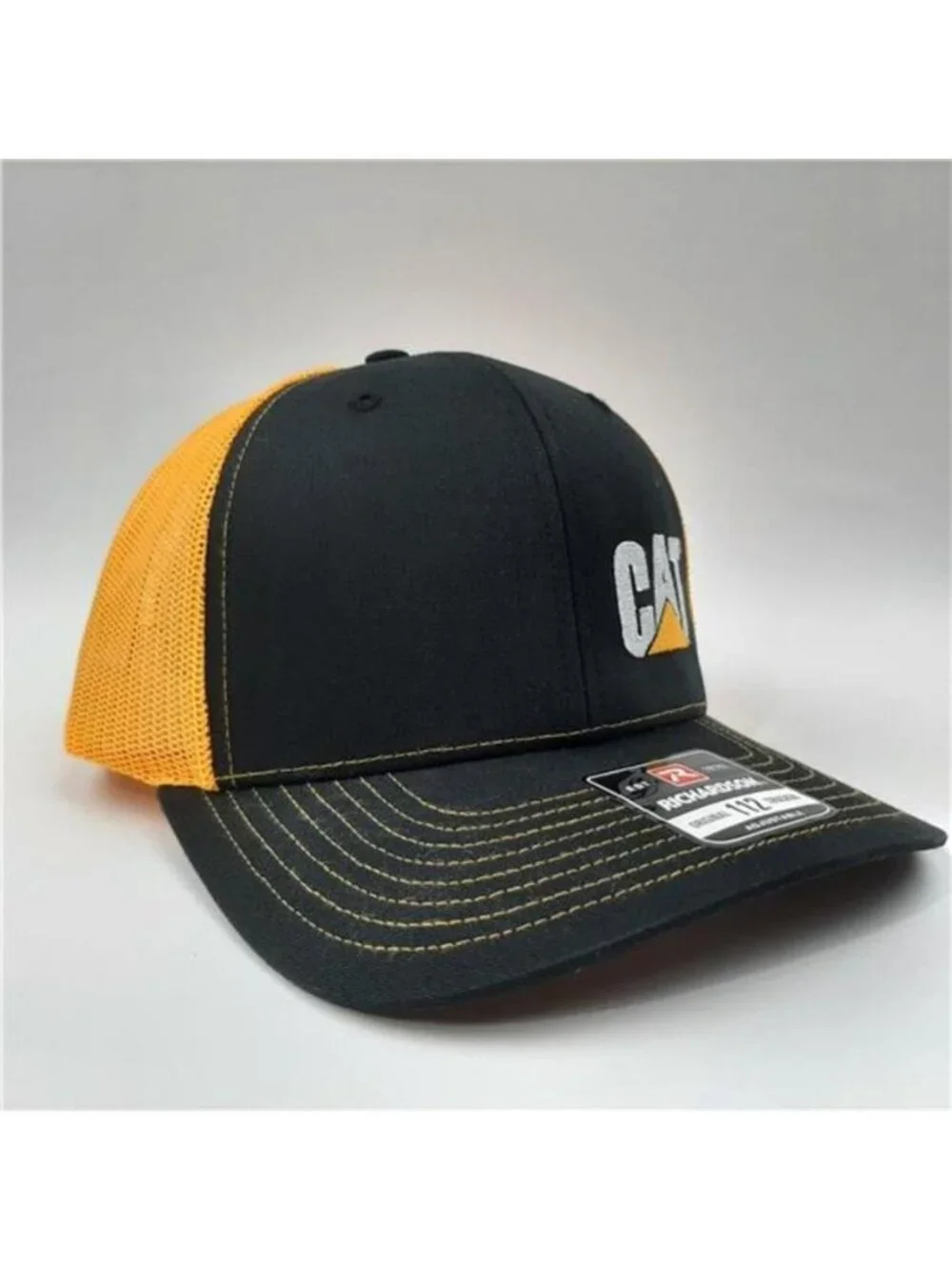 Womens Industrial Workwear Embroidered Richardson 112 Trucker Hat Black US Made